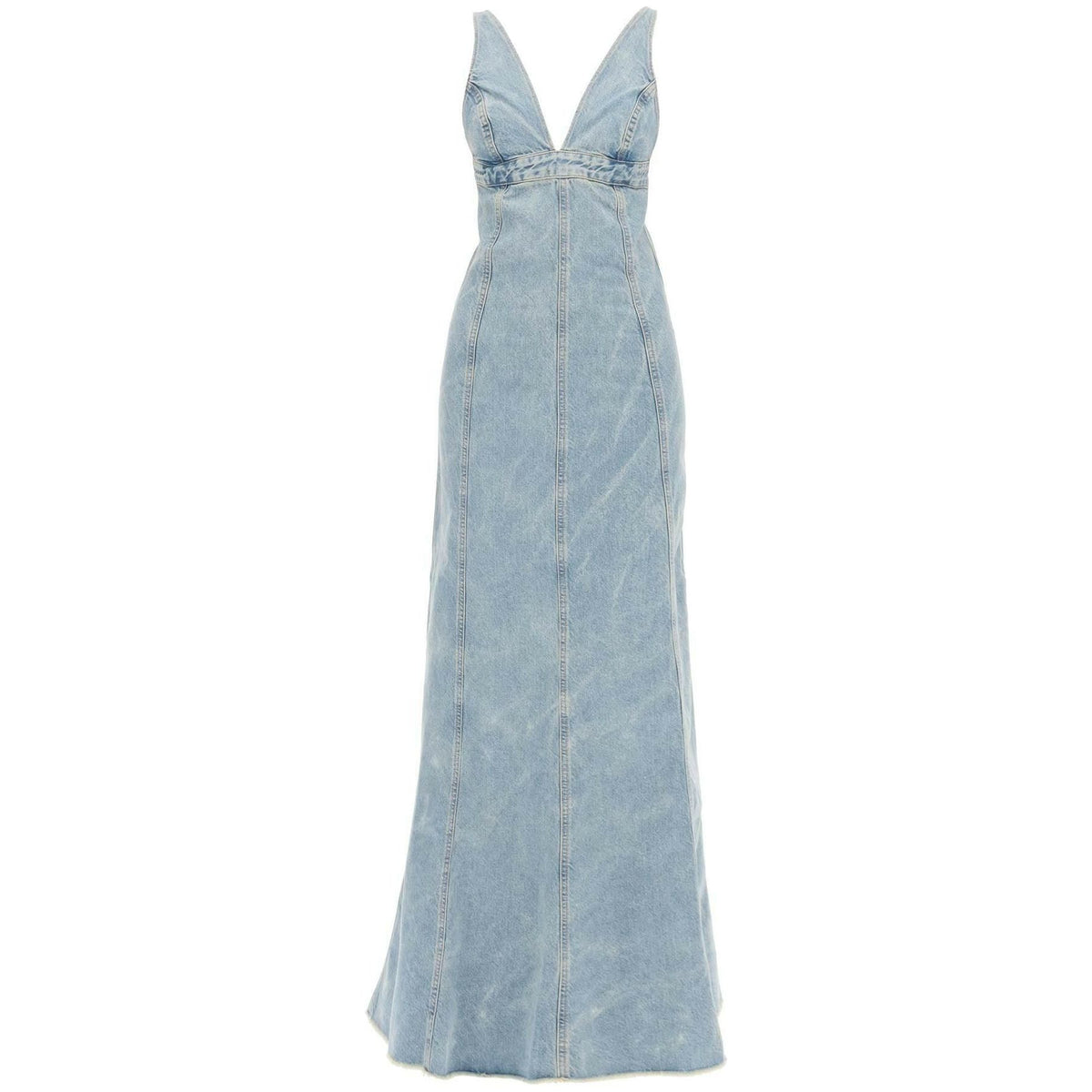 HAIKURE - Bleach Blue Dolly Organic Cotton Denim Maxi Dress - JOHN JULIA