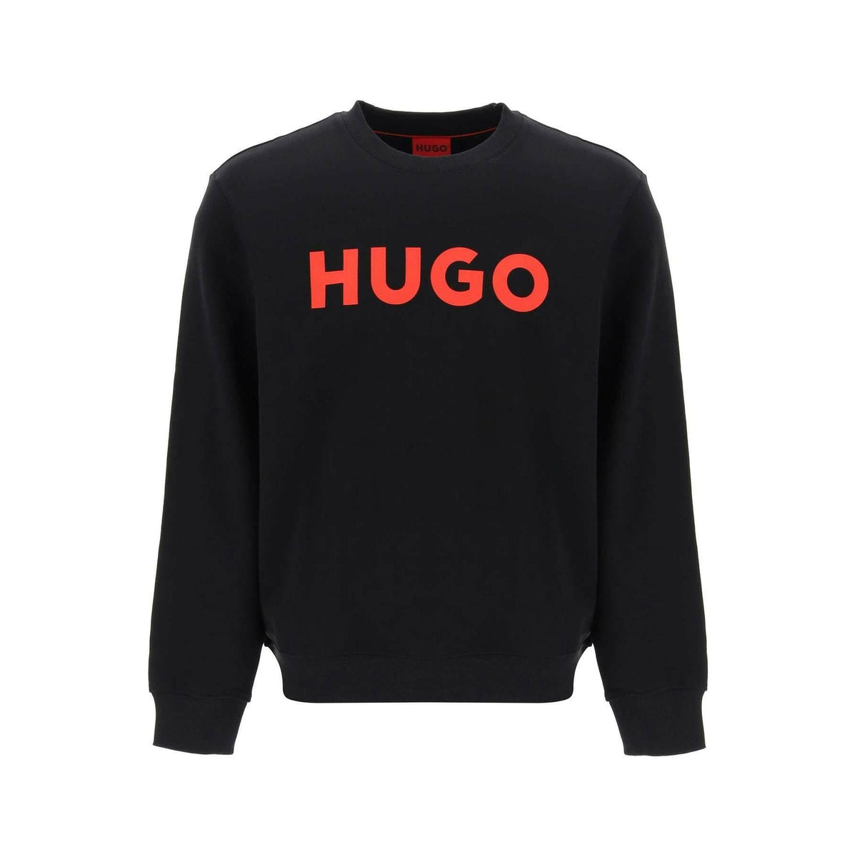 HUGO - Black French Terry Dem Logo Sweatshirt - JOHN JULIA