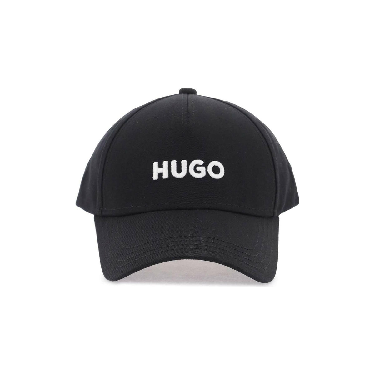 HUGO - Black Jude Embroidered Cotton Baseball Cap - JOHN JULIA