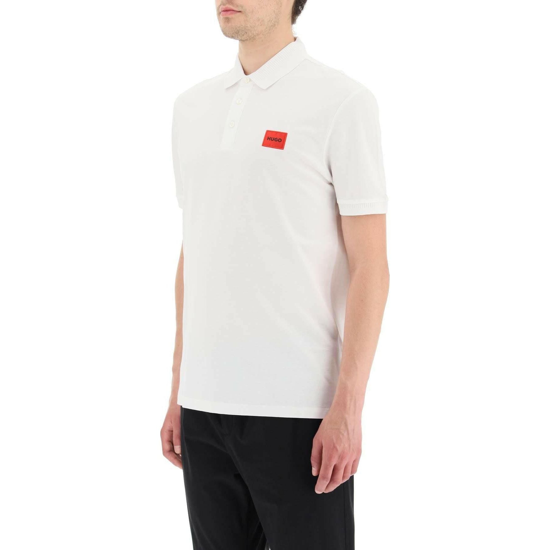White Dereso Slim-Fit Polo Shirt HUGO JOHN JULIA.