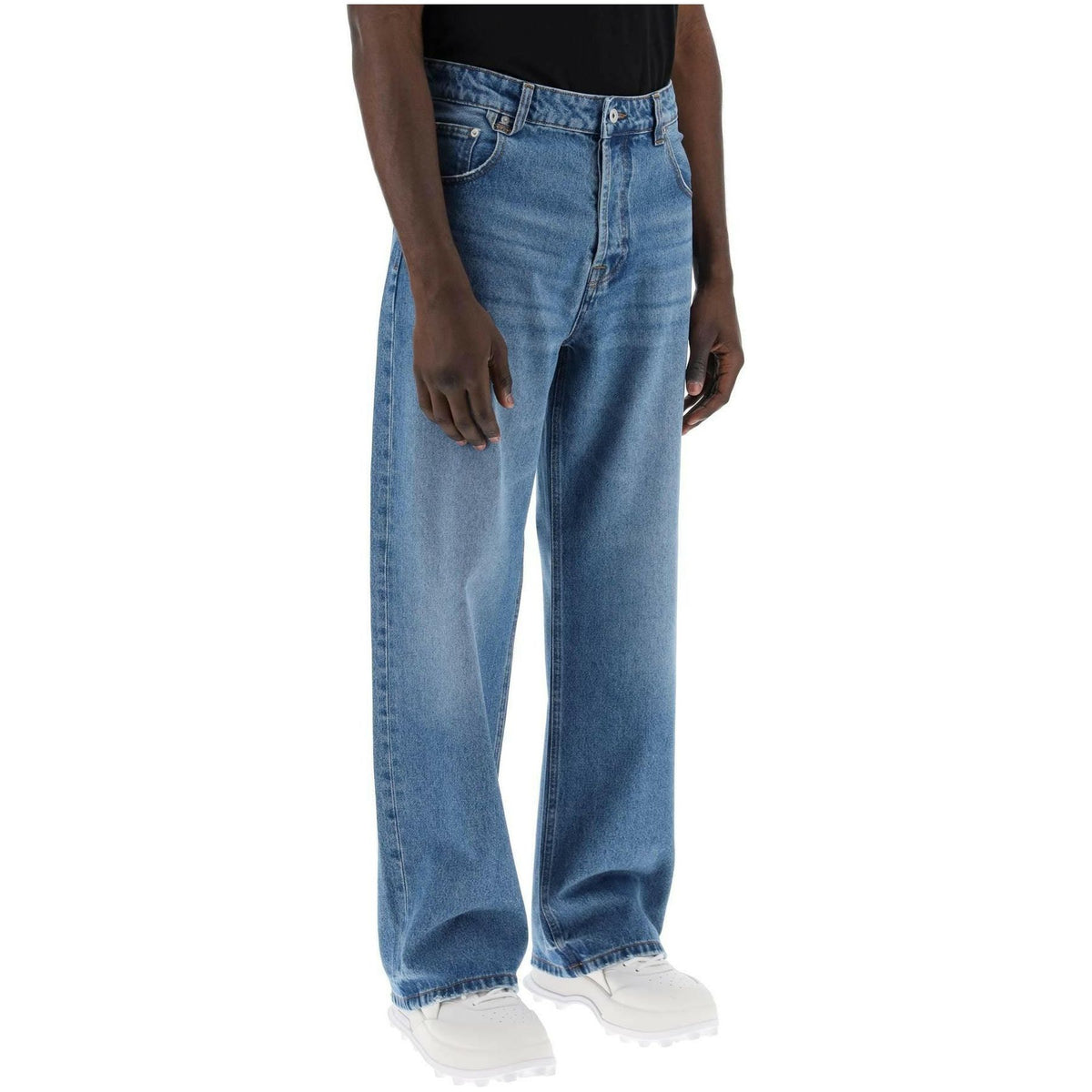 Jacquemus Blue 'Le de Nîmes large' Organic Cotton Jeans - JOHN JULIA