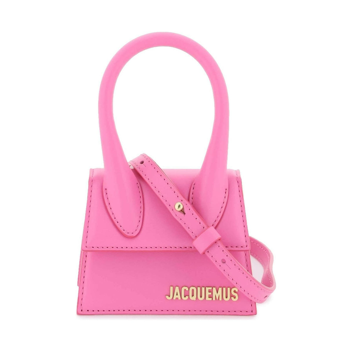 JACQUEMUS - Pink 'Le Chiquito' Genuine Leather Micro Bag - JOHN JULIA
