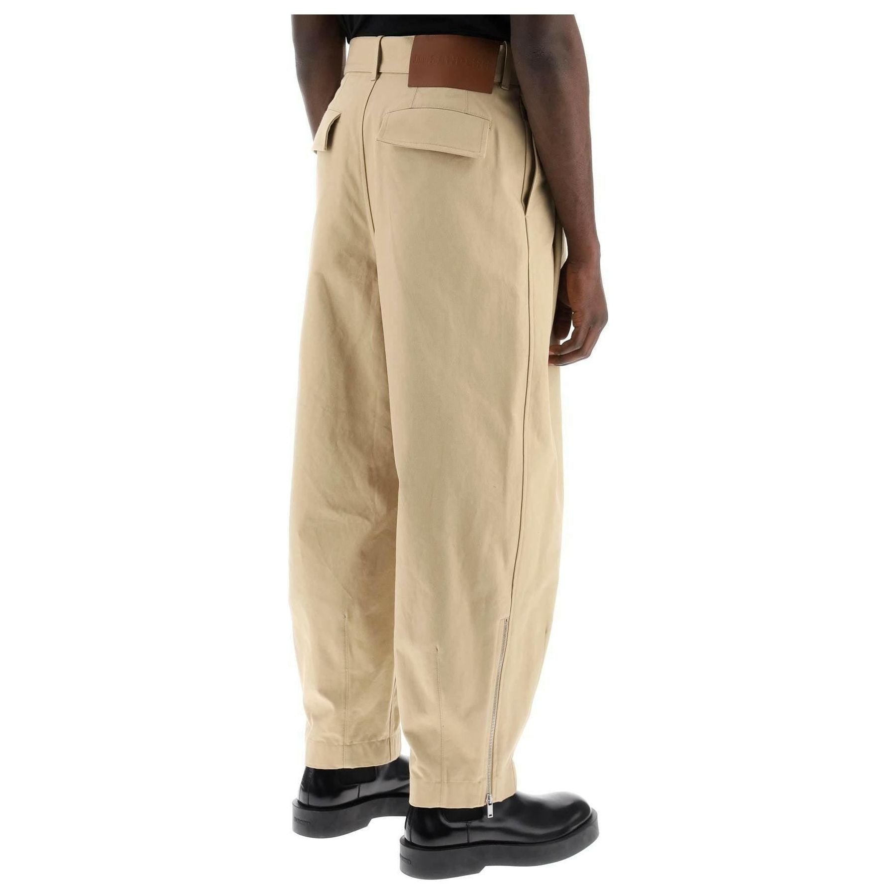 Cotton Pants With Removable Belt JIL SANDER JOHN JULIA.