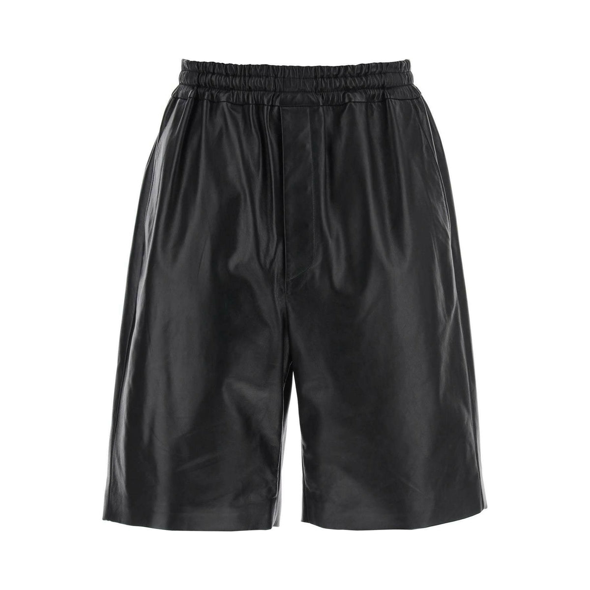 JIL SANDER - Leather Bermuda Shorts - JOHN JULIA