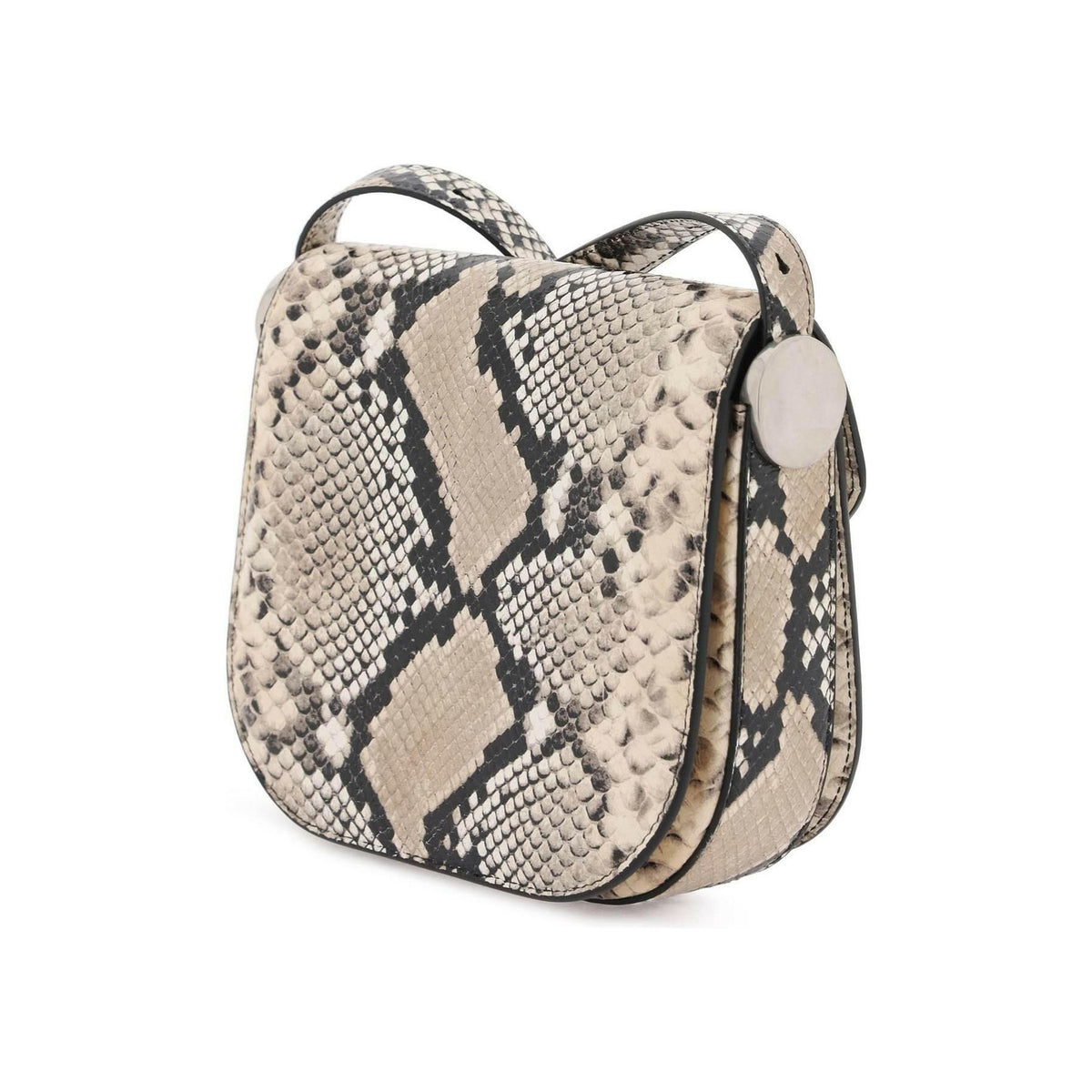 JIL SANDER - Python Leather Coin Shoulder Bag With Textured Finish - JOHN JULIA