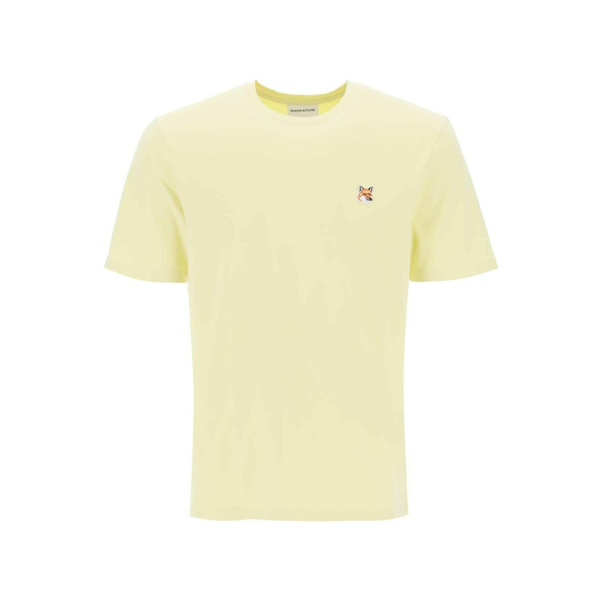 MAISON KITSUNE - Yellow Fox Head T-Shirt - JOHN JULIA