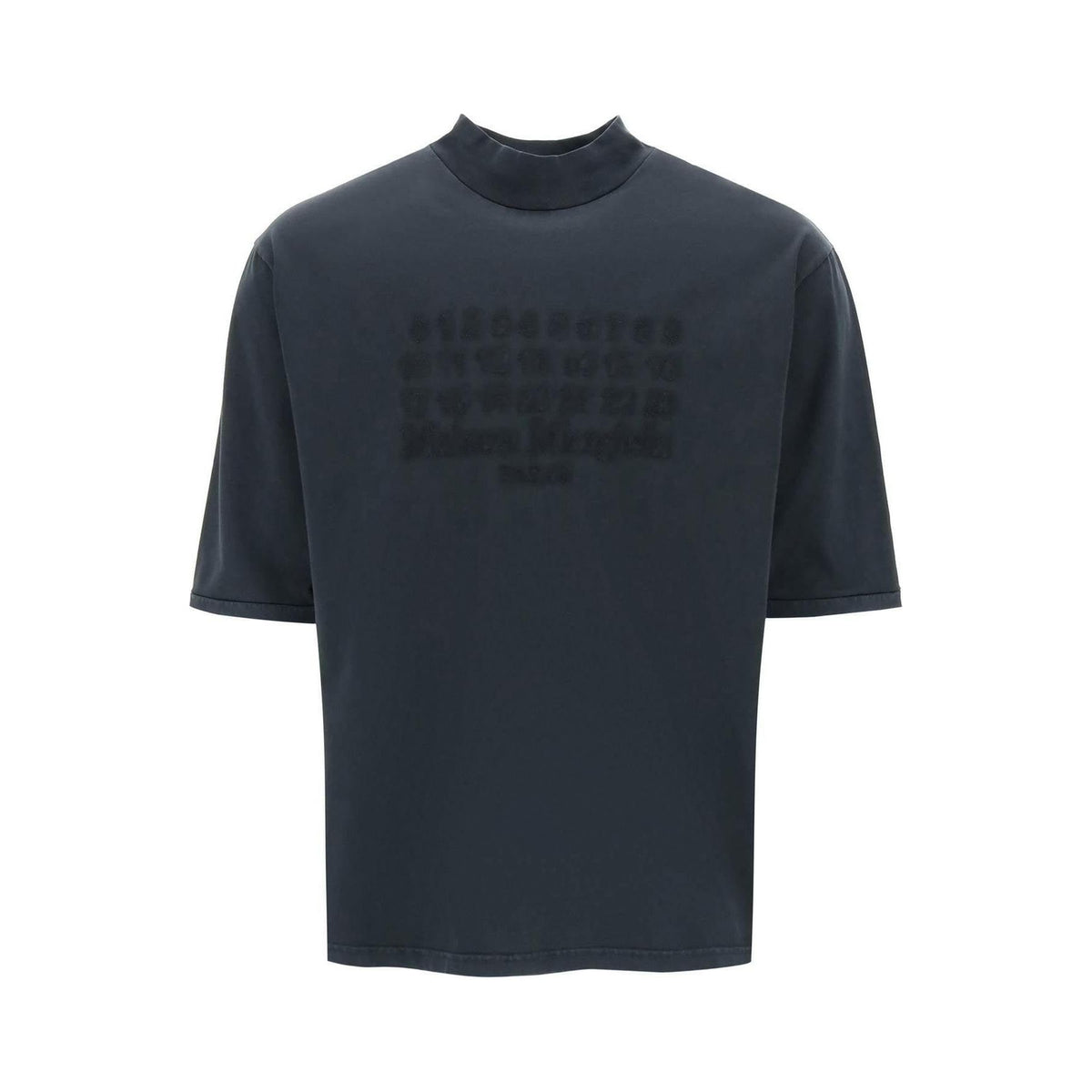 MAISON MARGIELA - Washed Black Numeric Cotton T-Shirt - JOHN JULIA