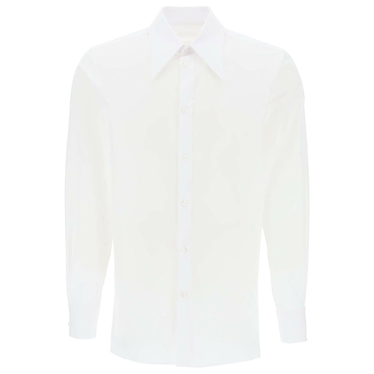 MAISON MARGIELA - White Oxford Cotton Button Down Shirt - JOHN JULIA