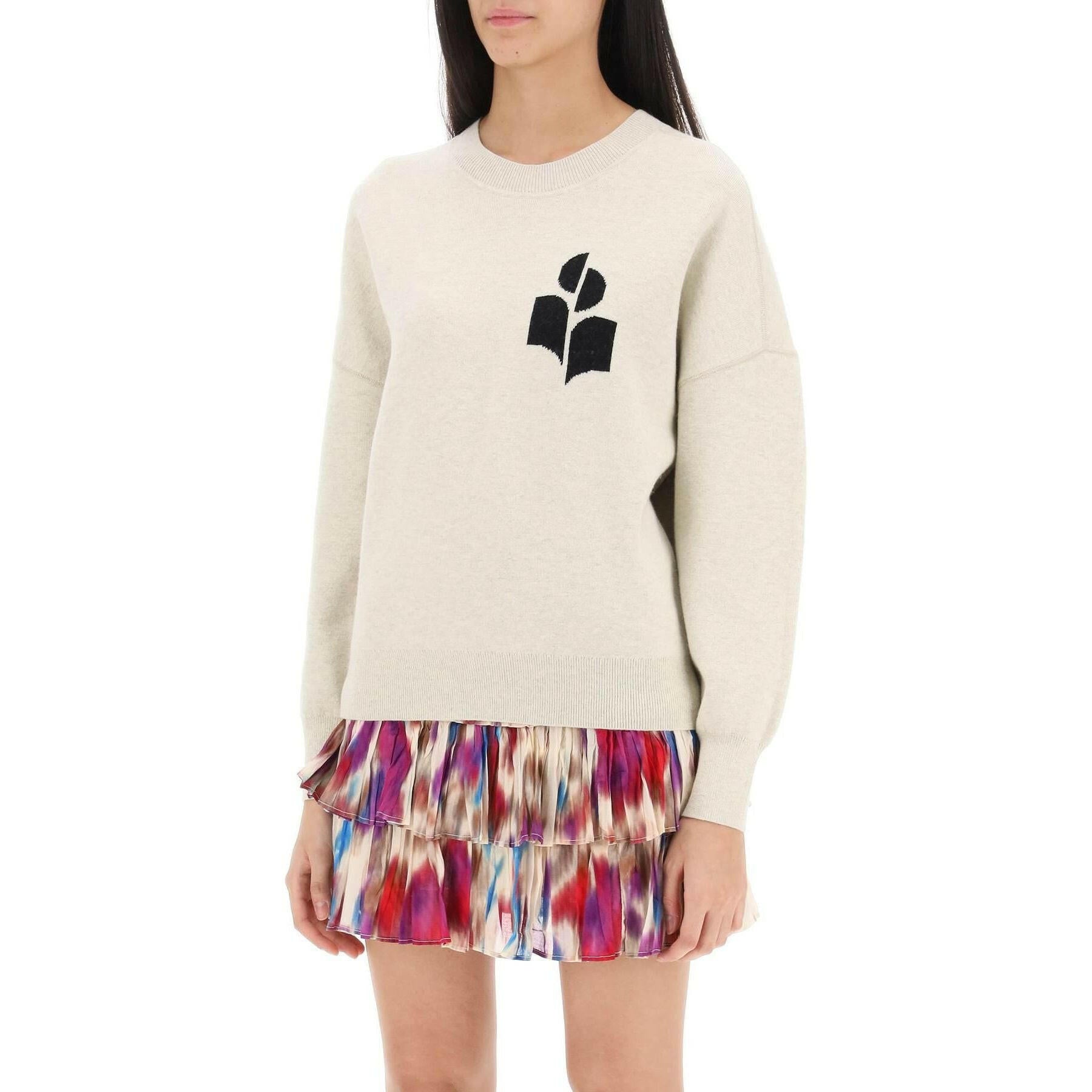 Atlee Sweater With Logo Intarsia MARANT ETOILE JOHN JULIA.
