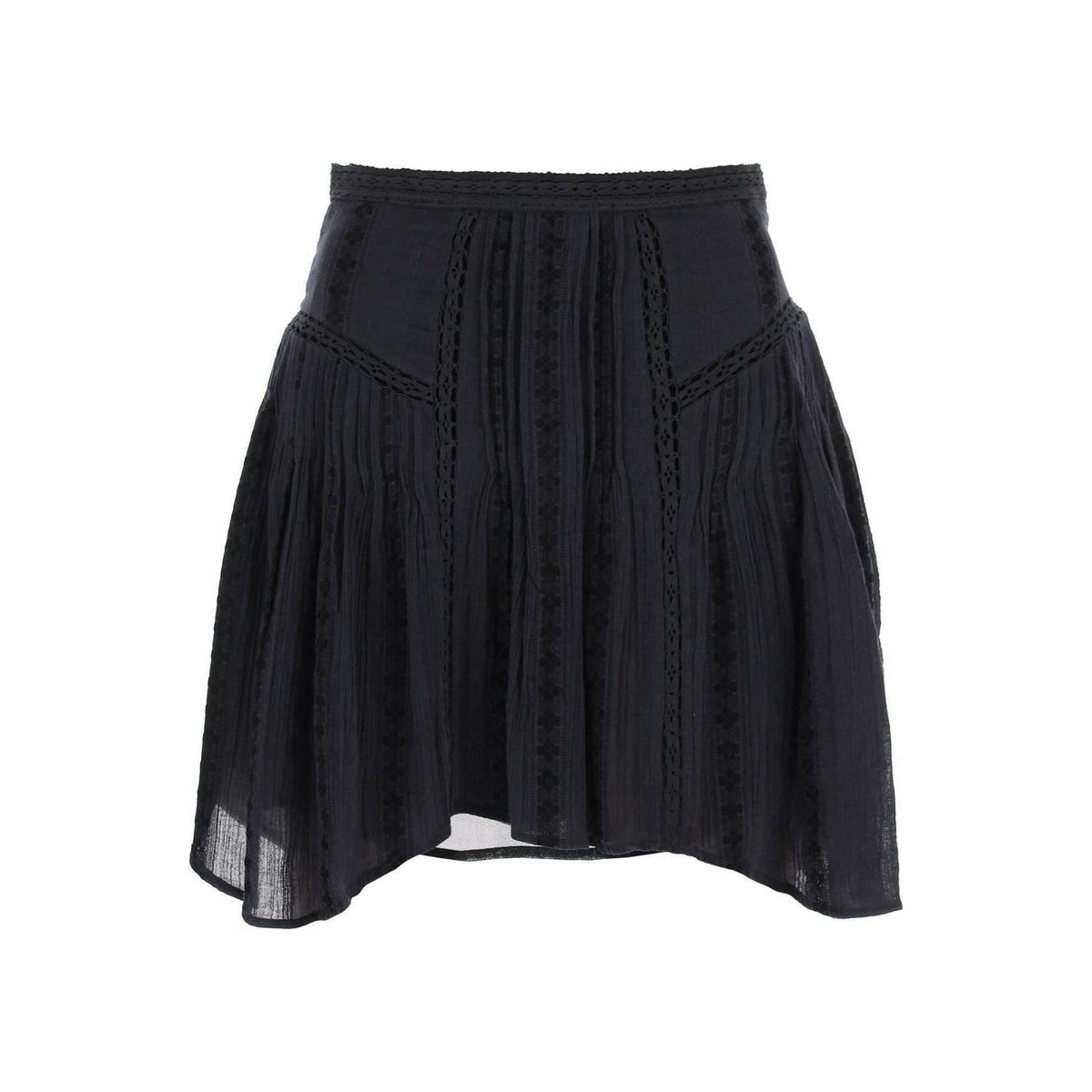 MARANT ETOILE - Jorena Mini Skirt With Lace Inserts - JOHN JULIA