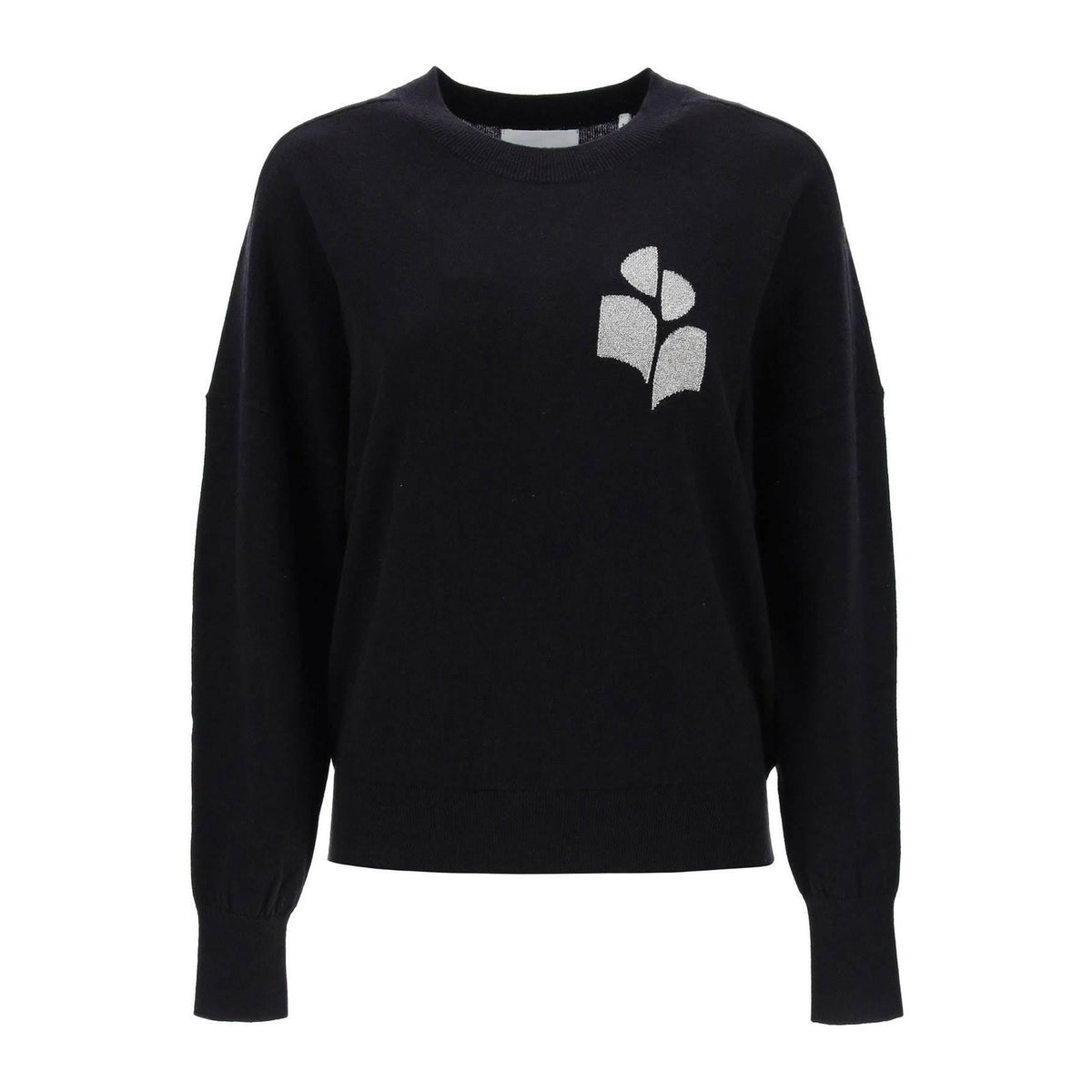 MARANT ETOILE - Marisans Sweater With Lurex Logo Intarsia - JOHN JULIA