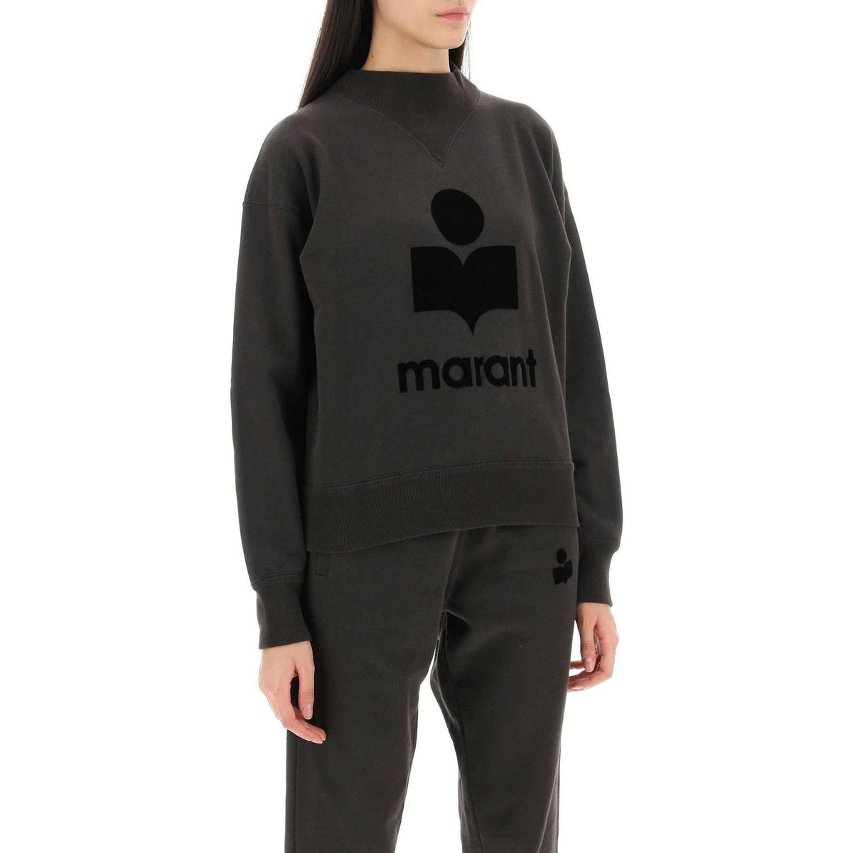 MARANT ETOILE - Moby Sweatshirt With Flocked Logo - JOHN JULIA