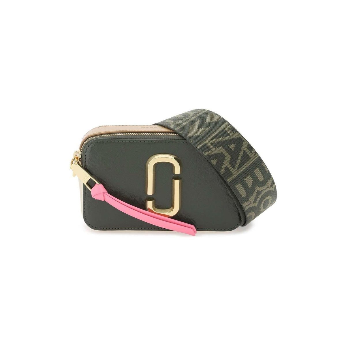 MARC JACOBS - Forest Green and Pink Multi The Snapshot Camera Bag - JOHN JULIA