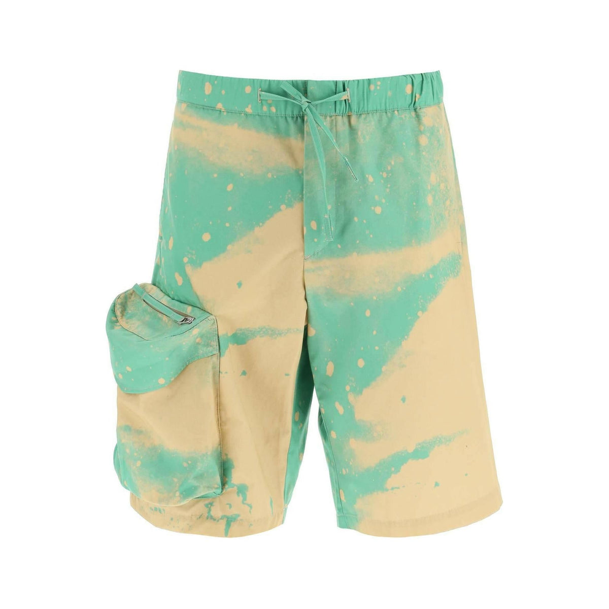 OAMC - Smudge Oversized Shorts With Maxi Pockets - JOHN JULIA