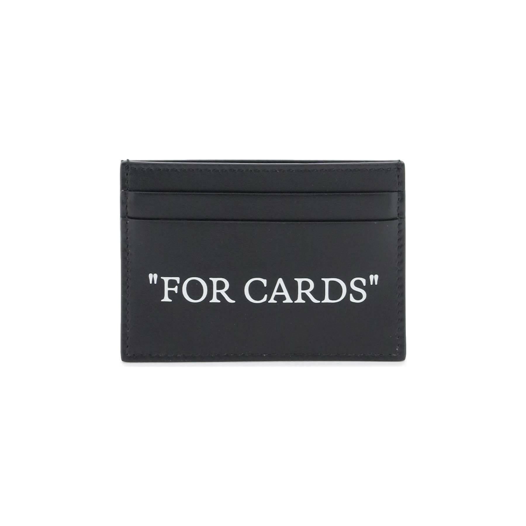 Bookish Card Holder With Lettering OFF-WHITE JOHN JULIA.