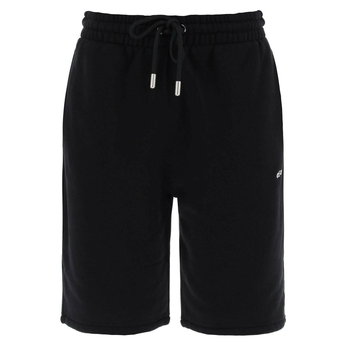 OFF-WHITE - Sporty Bermuda Shorts With Embroidered Arrow - JOHN JULIA