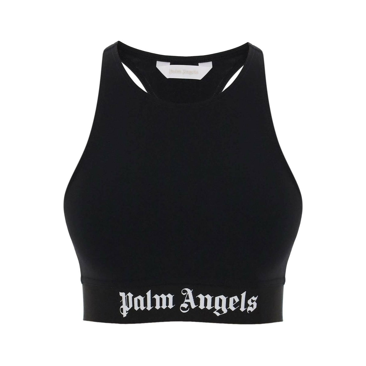 PALM ANGELS - Sport Bra With Branded Band - JOHN JULIA