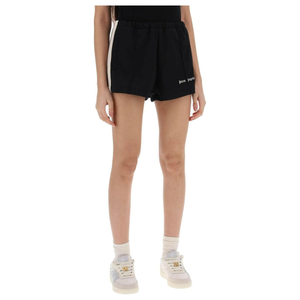 PALM ANGELS - Track Shorts With Contrast Bands - JOHN JULIA