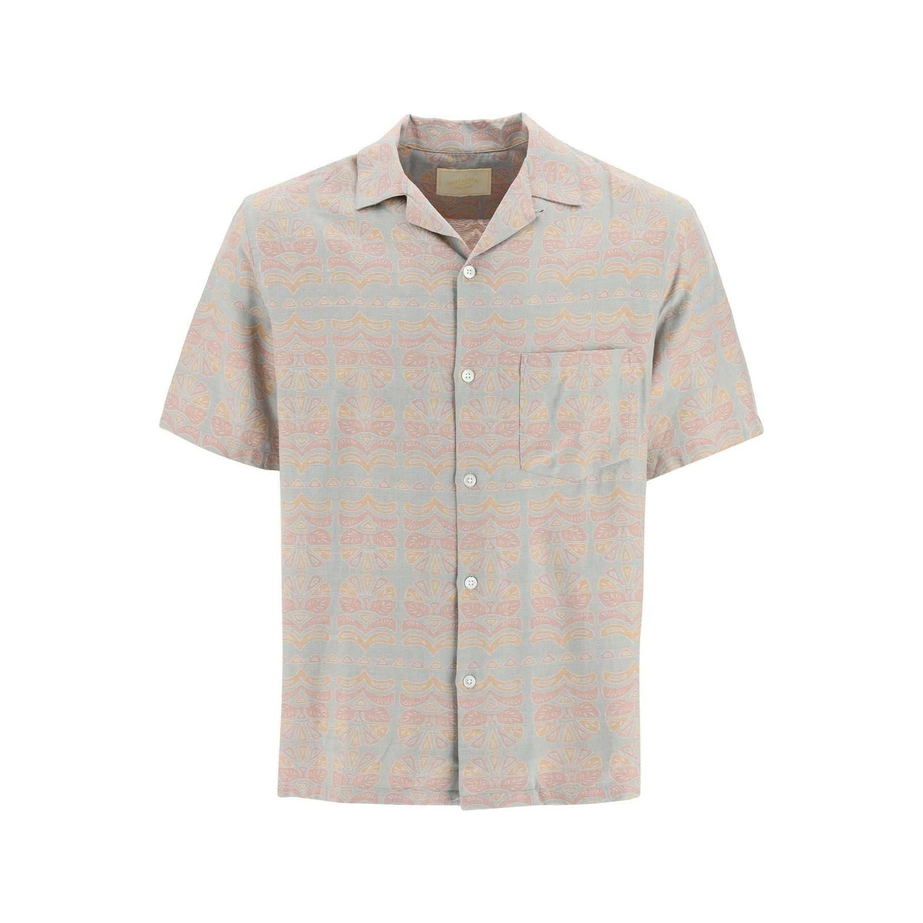 Cotton Viscose 'Resort' Short Sleeve Shirt PORTUGUESE FLANNEL JOHN JULIA.
