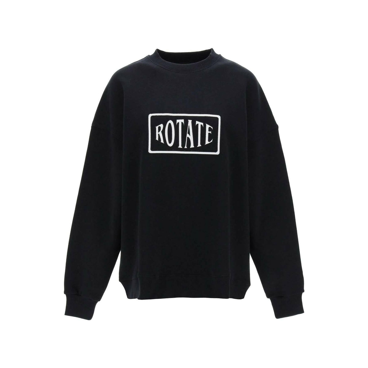 ROTATE - Crew Neck Sweatshirt With Logo Embroidery - JOHN JULIA