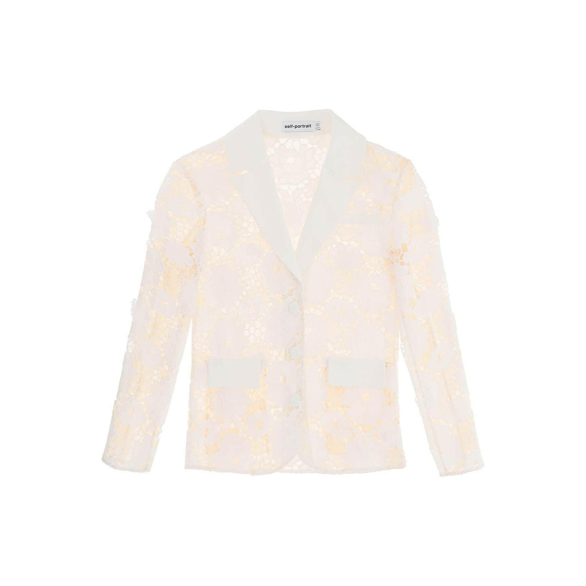 SELF PORTRAIT - Cotton Floral Lace Jacket - JOHN JULIA