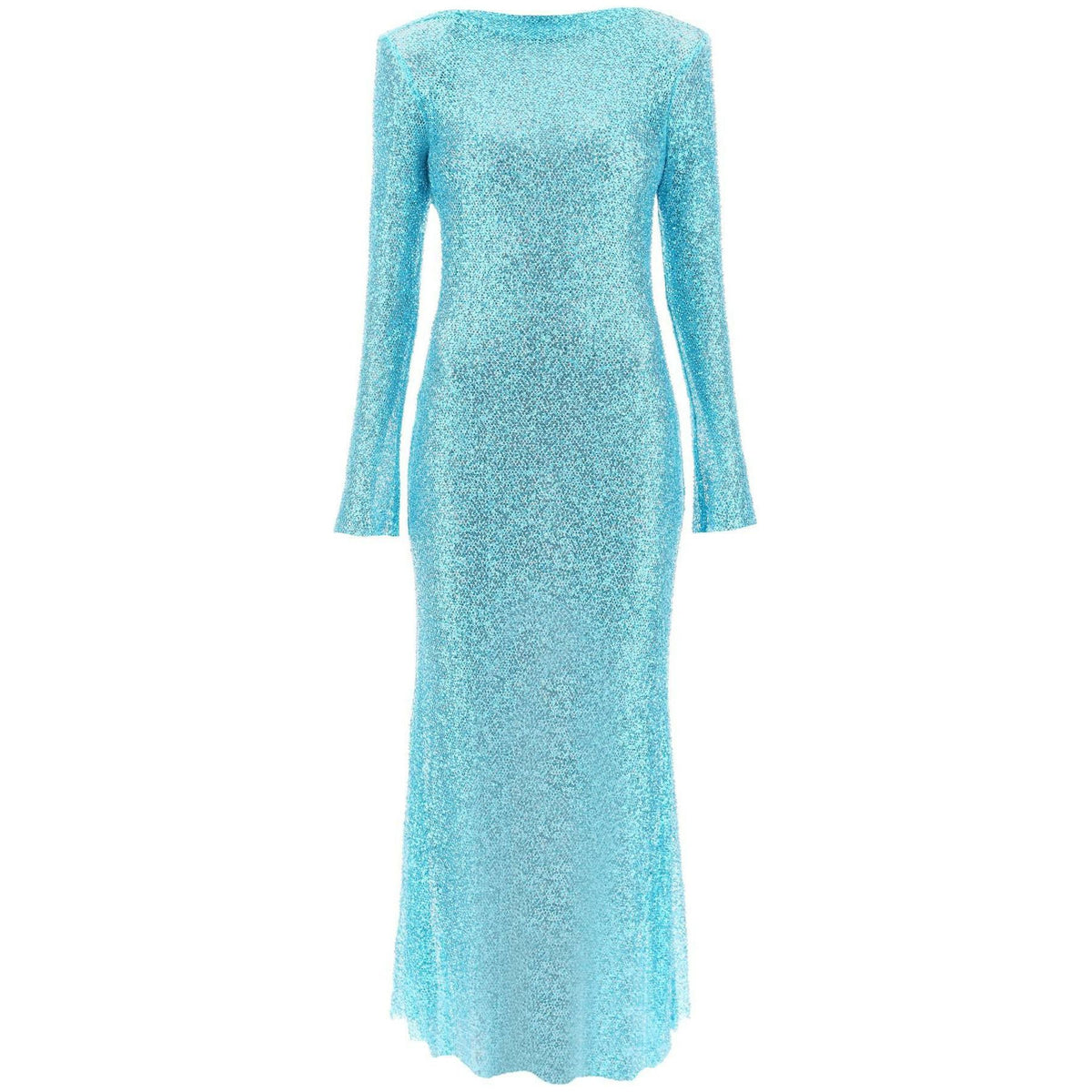 SELF PORTRAIT - Long Sleeved Maxi Dress With Sequins And Beads - JOHN JULIA