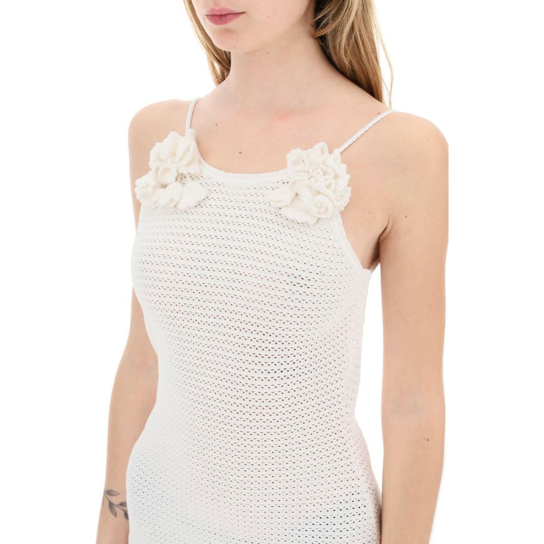 White Crochet Mini Dress SELF PORTRAIT JOHN JULIA.