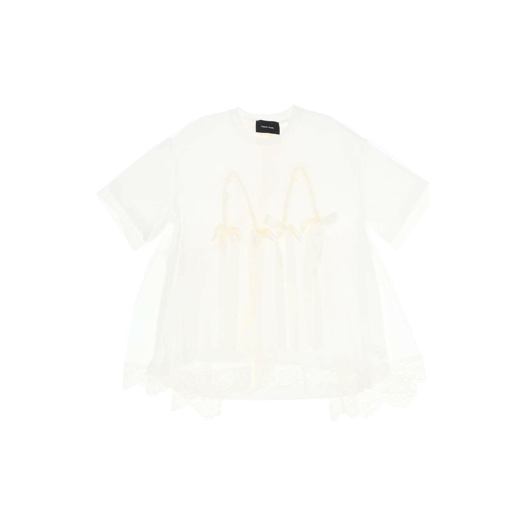 Tulle Top With Lace And Bows SIMONE ROCHA JOHN JULIA.