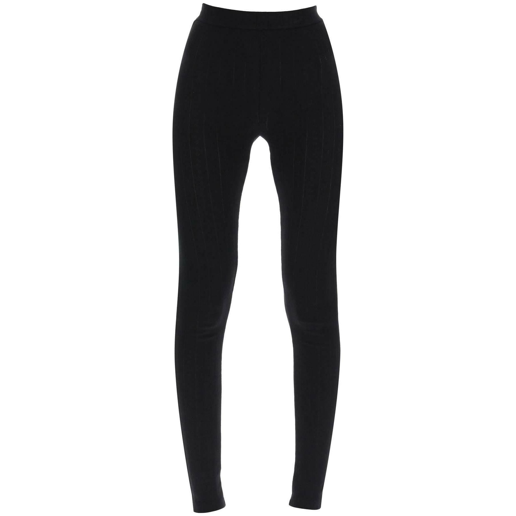 Palm Angels Palm Angels Leggings With Contrasting Side Bands