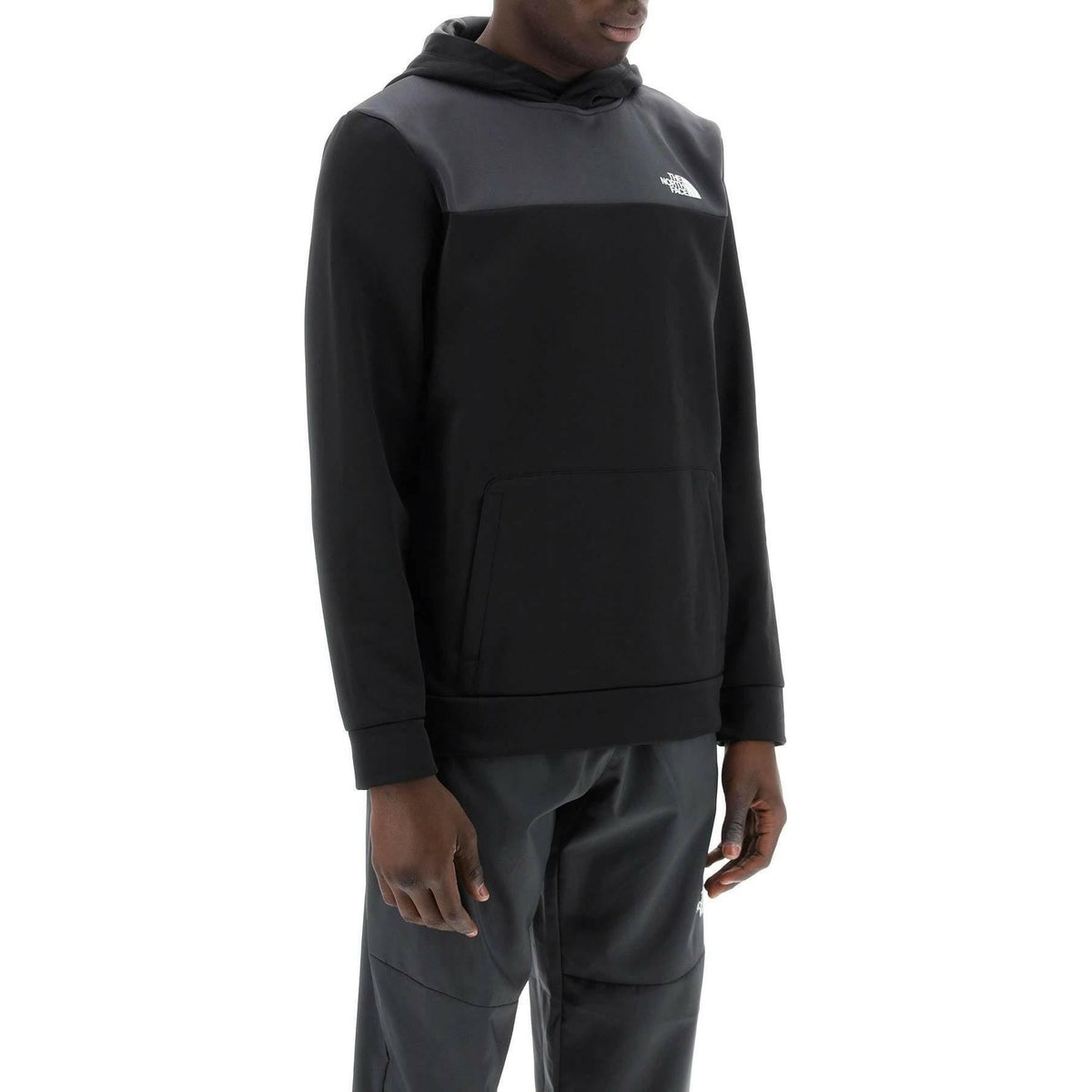 THE NORTH FACE - The North Face Black and Asphalt Gray Reaxion Hooded Sweater - JOHN JULIA