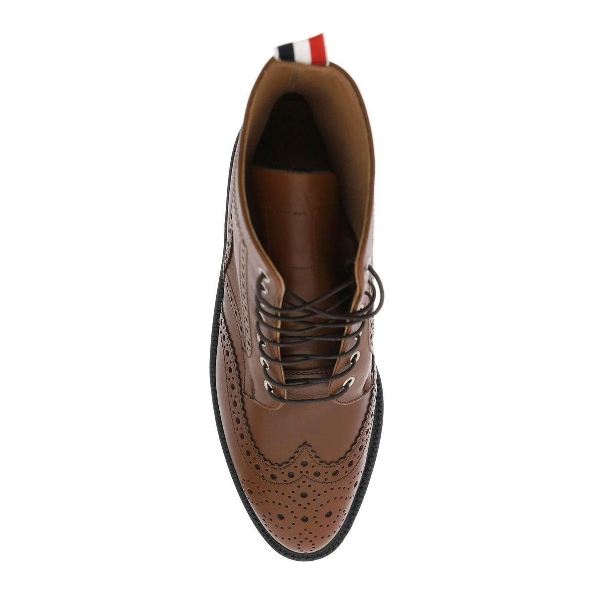 THOM BROWNE - Thom Browne Wingtip Ankle Boots With Brogue Details - JOHN JULIA