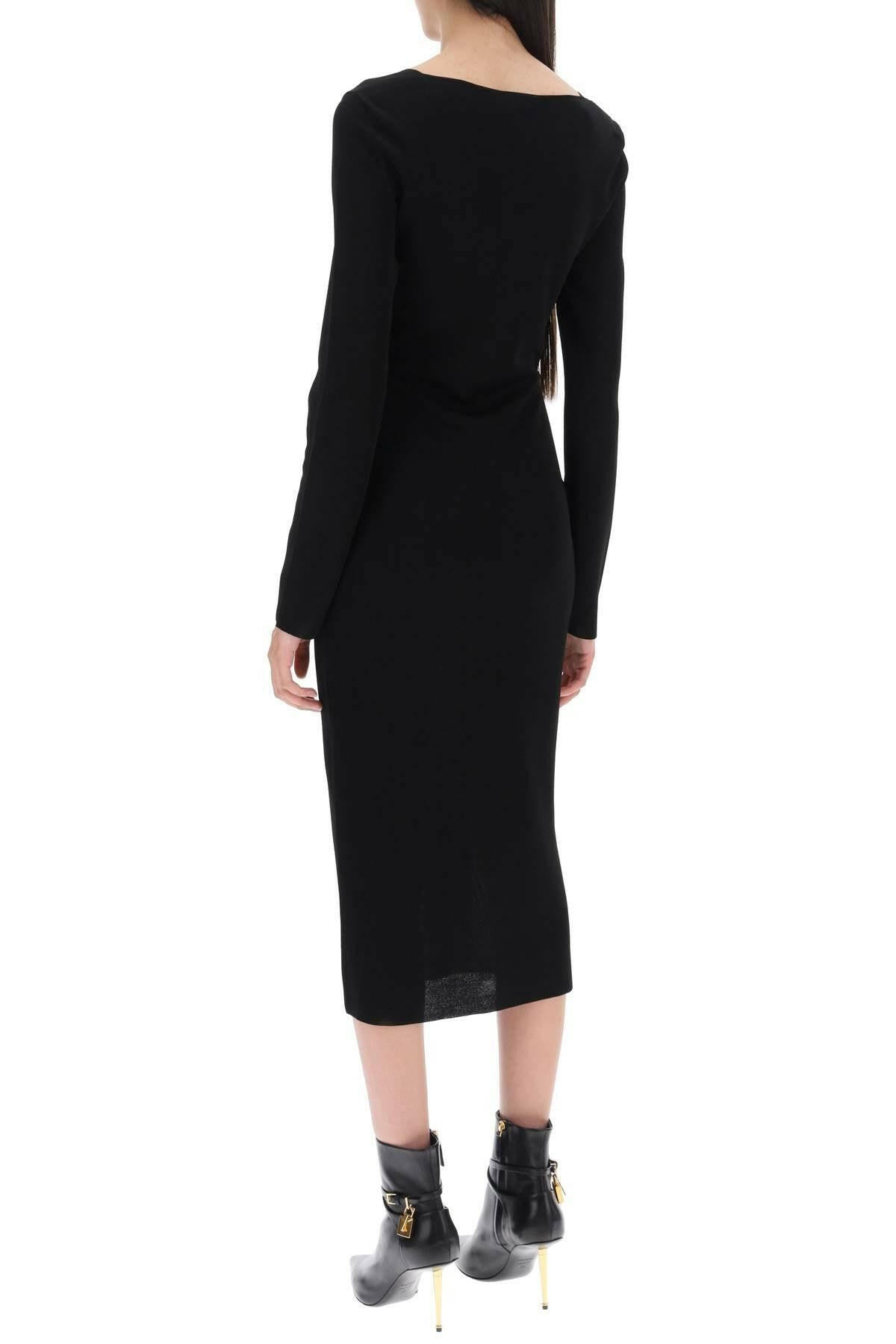 Knitted Midi Dress With Cut Outs TOM FORD JOHN JULIA.