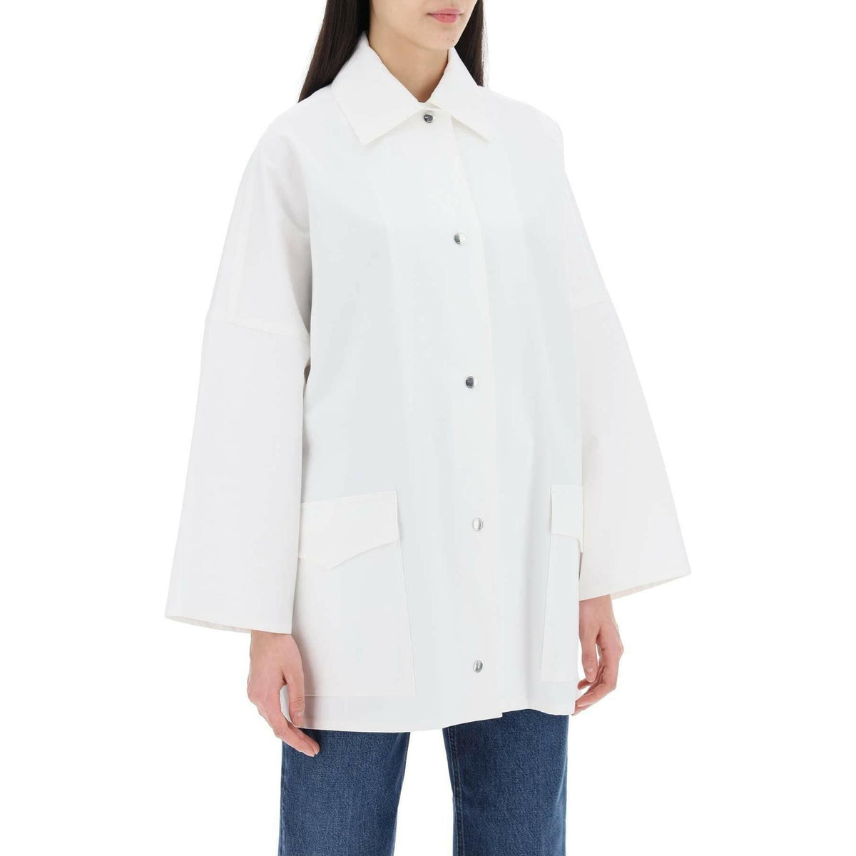 TOTEME - Organic Cotton Hybrid Overshirt Jacket - JOHN JULIA