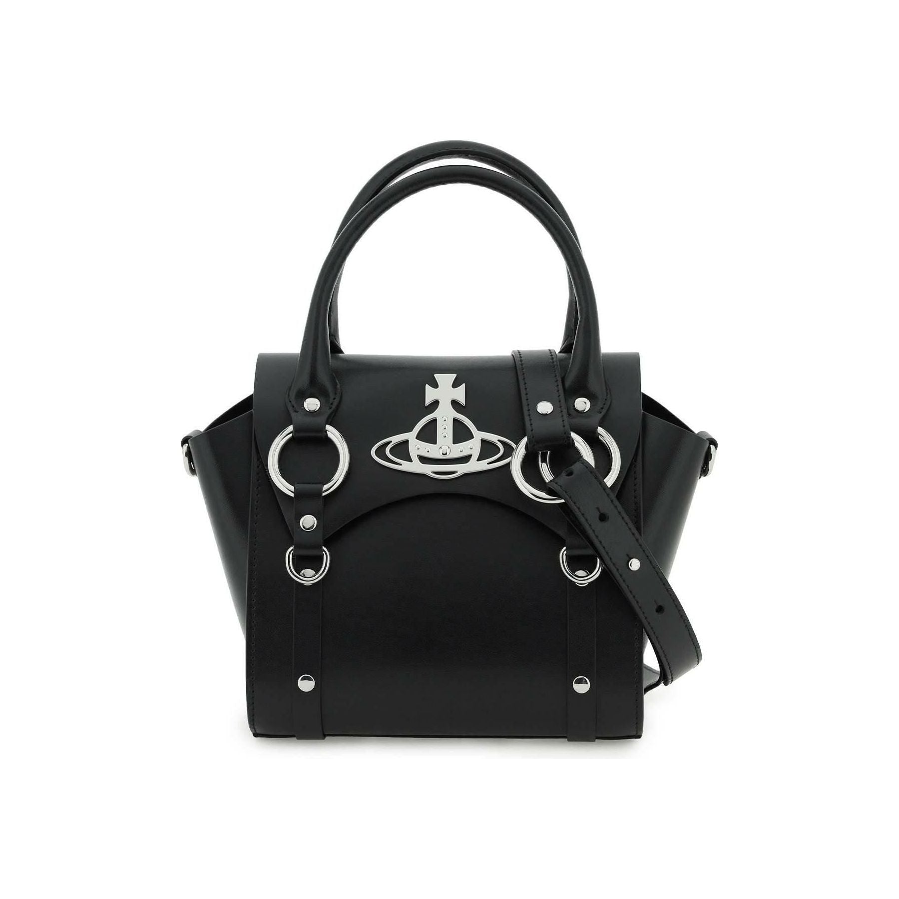 Black Small Betty Leather Handbag VIVIENNE WESTWOOD JOHN JULIA.
