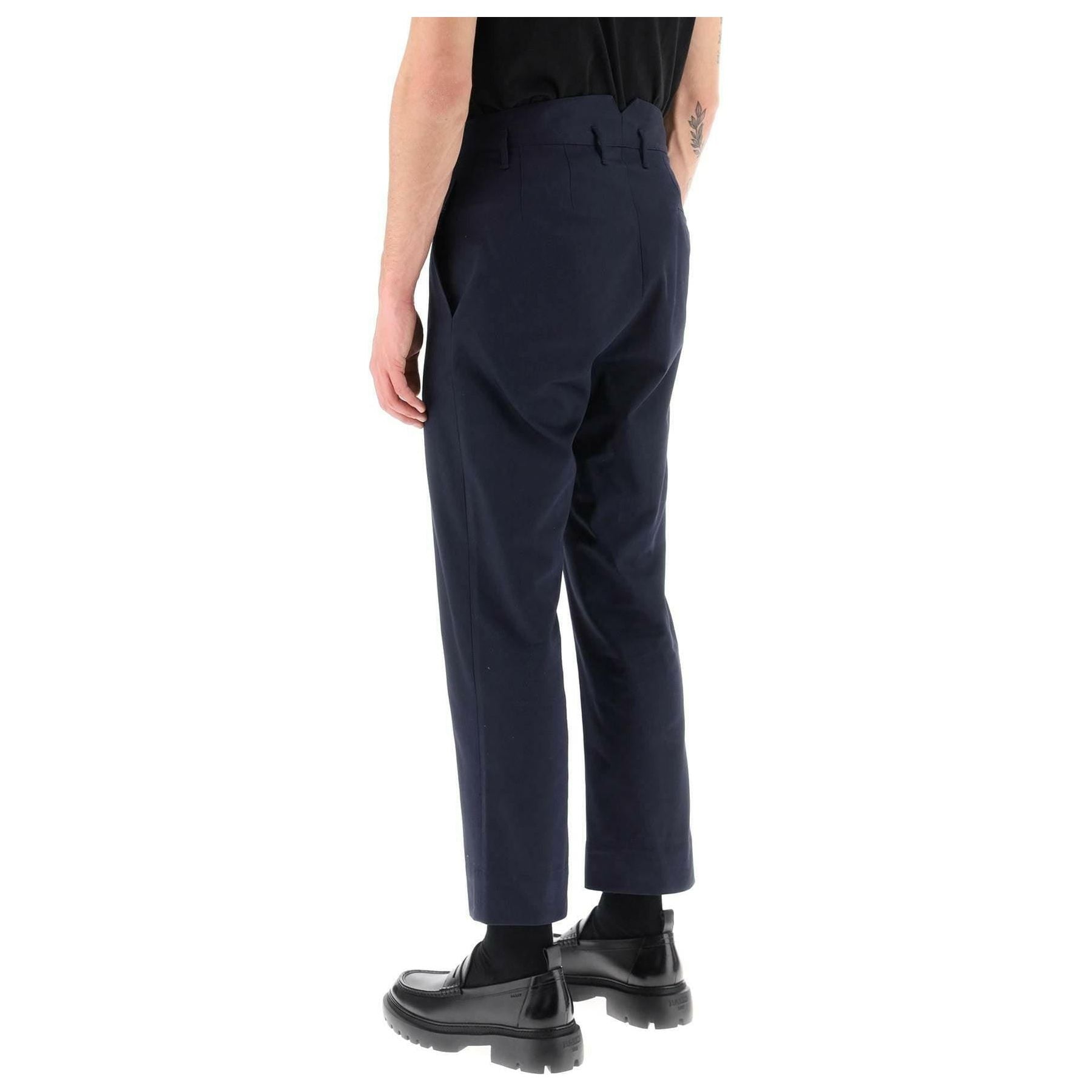 Cropped Cruise Pants Featuring Embroidered Heart Shaped Logo VIVIENNE WESTWOOD JOHN JULIA.