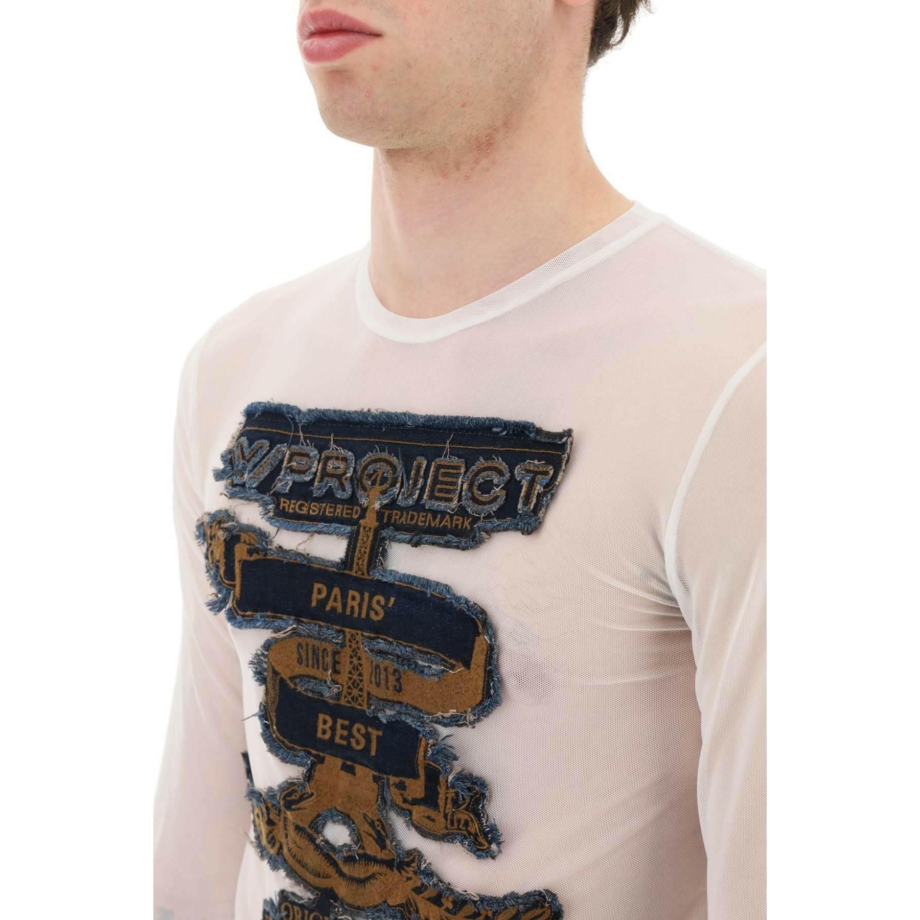 Paris' Best Long Sleeve Mesh T-Shirt Y PROJECT JOHN JULIA.