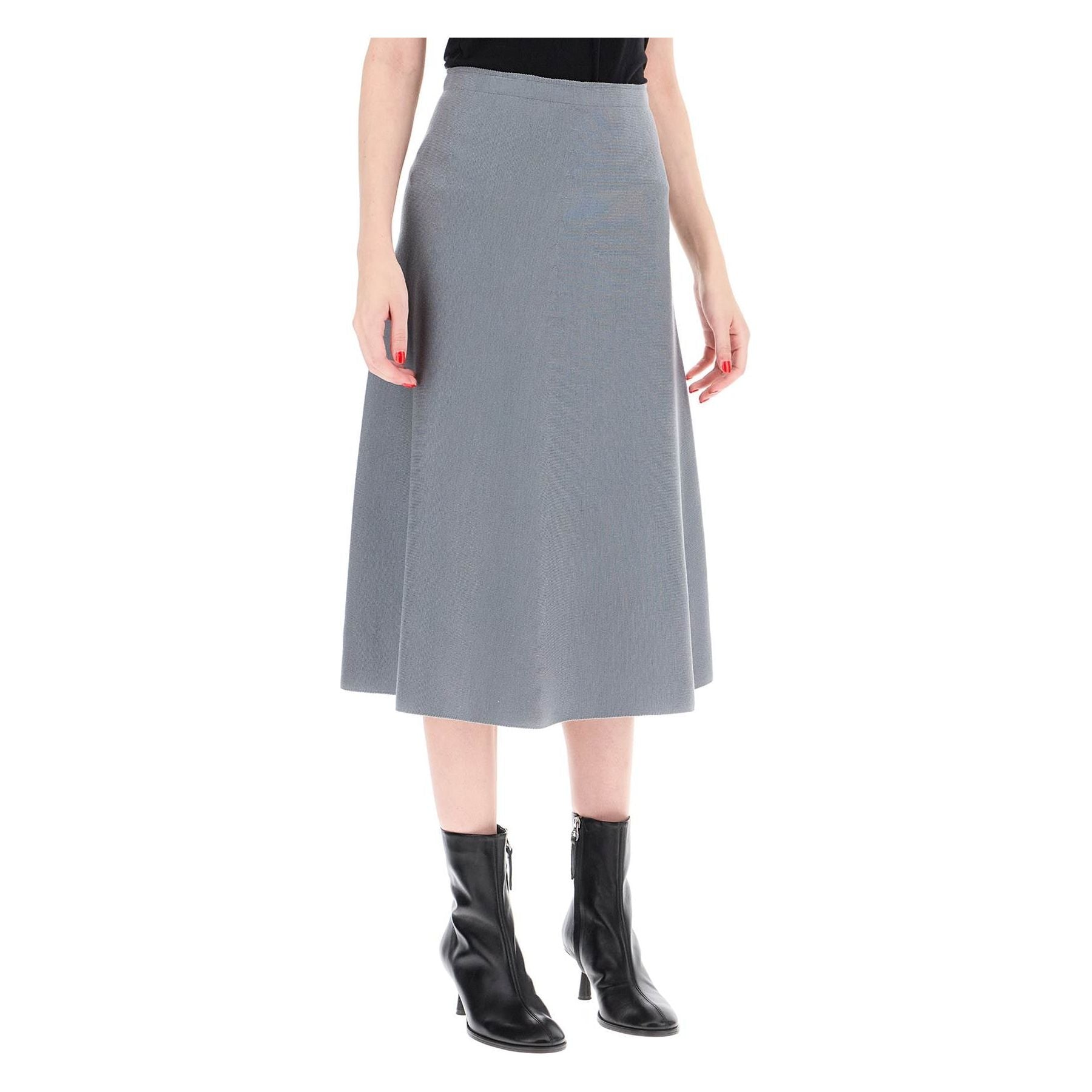 Flared Knit Skirt