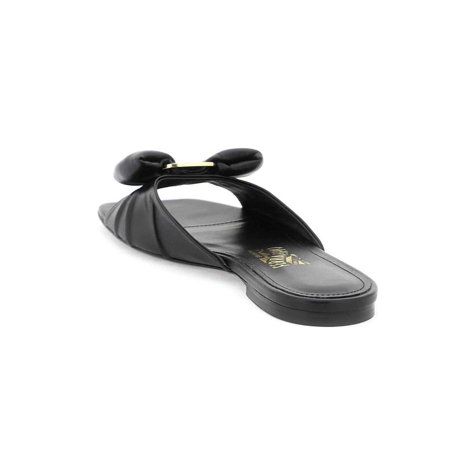 Padded Lylas Vara Bow Nappa Leather Sandals