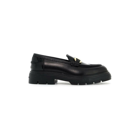 Maryan Leather Lug-Sole Loafers.