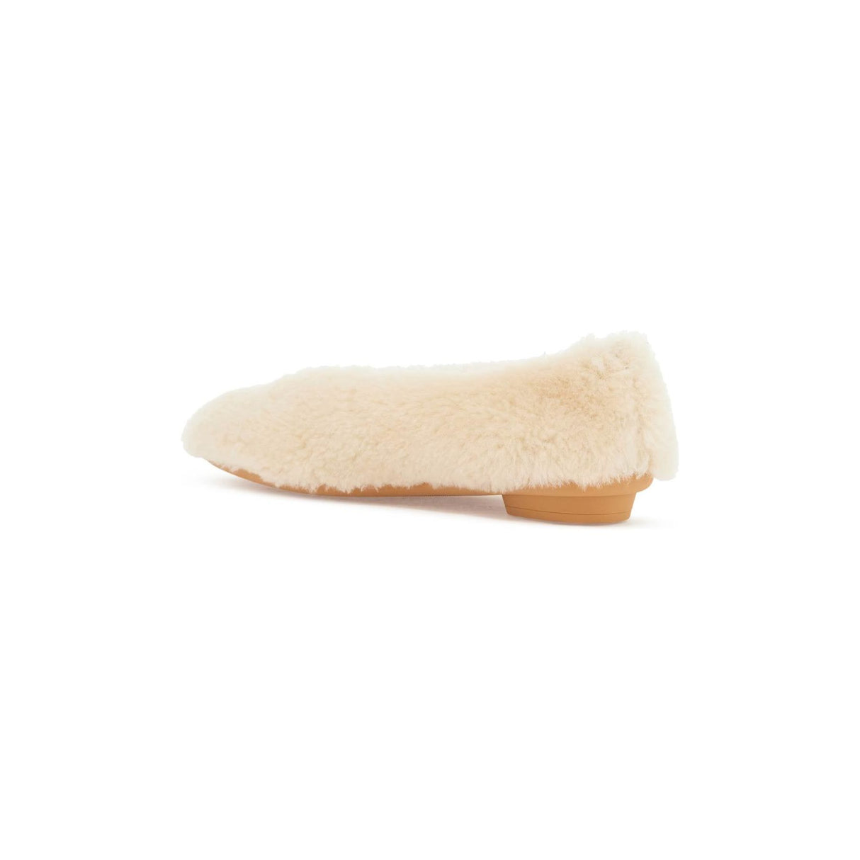 FERRAGAMO-Shearling Ballet Flats -JOHN JULIA.