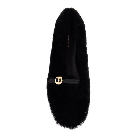 FERRAGAMO-Noella Shearling Flats-JOHN JULIA