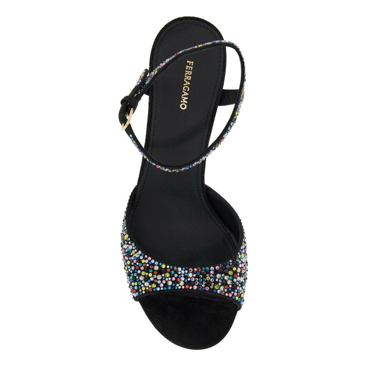 Nikla Crystal Embellished High Heel Sandals.