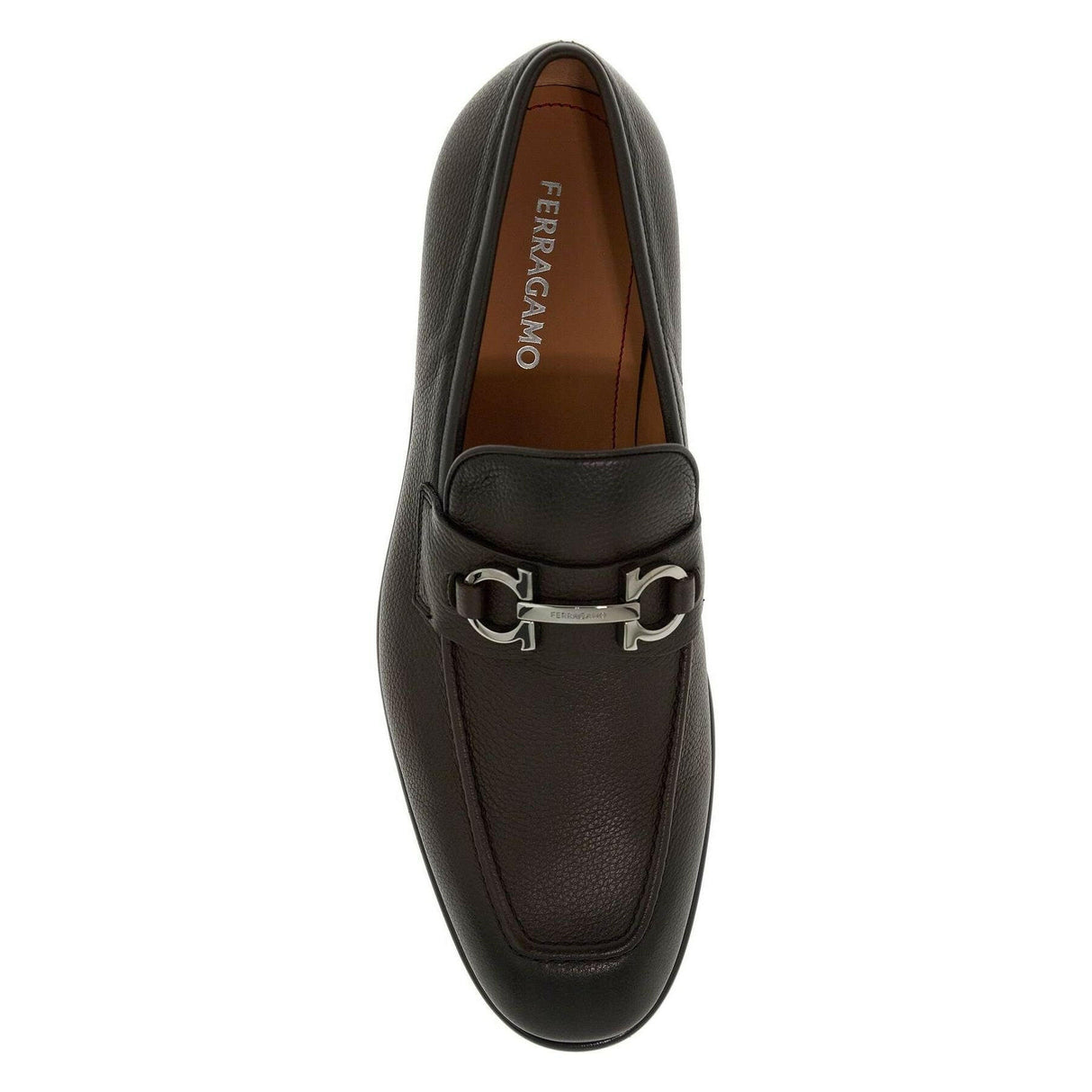 Foster Gancini Leather Loafers.