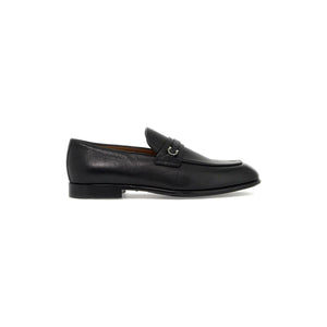 Desio Gancini Leather Loafers.