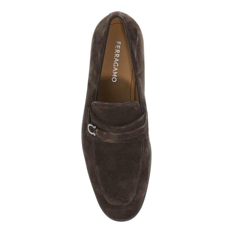 Desio Gancini Suede Loafers.