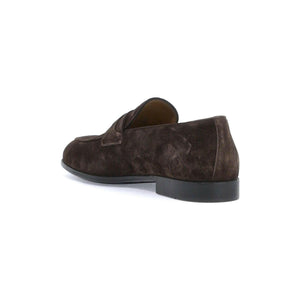 Desio Gancini Suede Loafers.