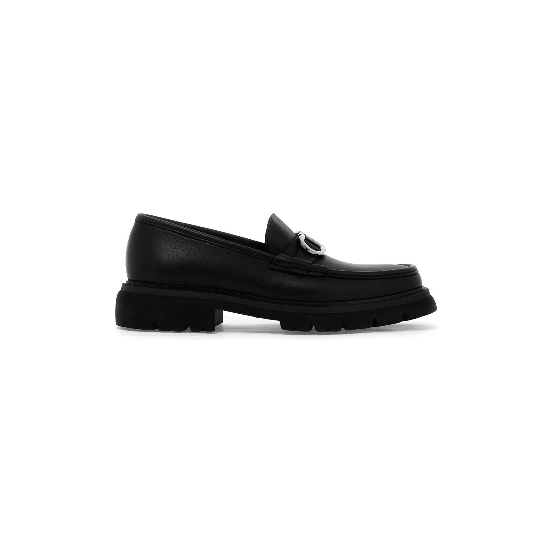 Cocoon Leather Gancini Loafers