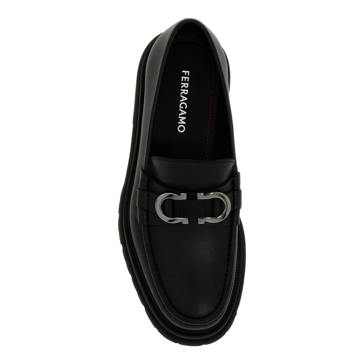 Cocoon Leather Gancini Loafers.