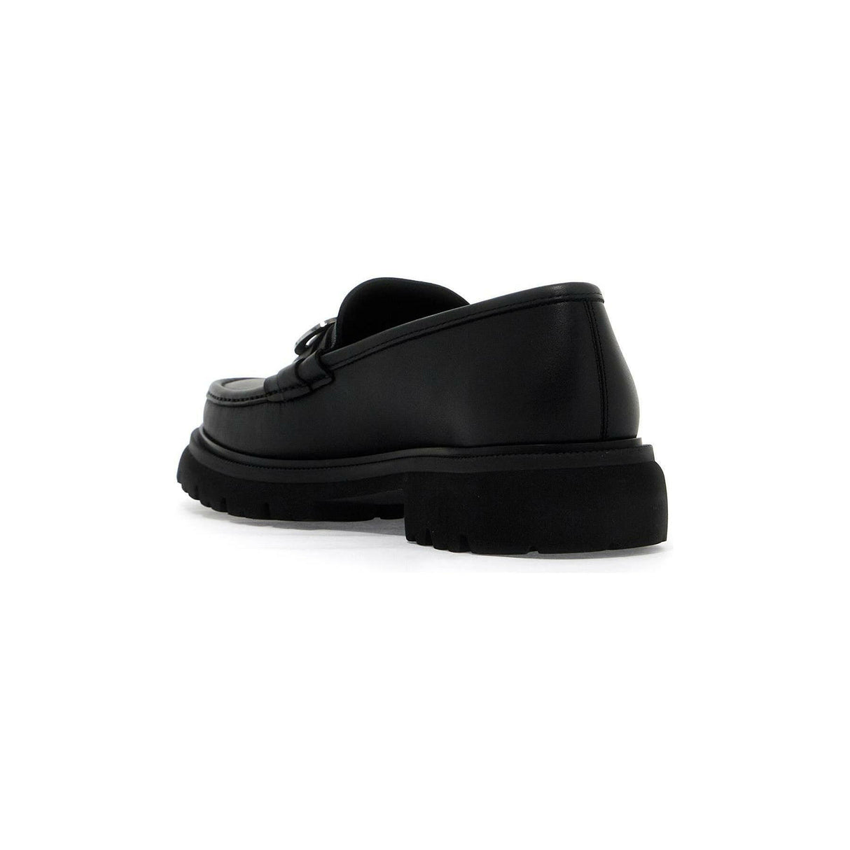 Cocoon Leather Gancini Loafers.