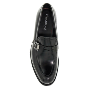 Canada Gancini Leather Loafers.